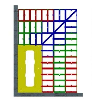IMPEY AQUA-GRADE 600mm LINEAR DRAIN SYSTEM - TWO WALLS - TWO FALLS 1350mm x 750mm for TILED FLOORS, AG60L13575/2F